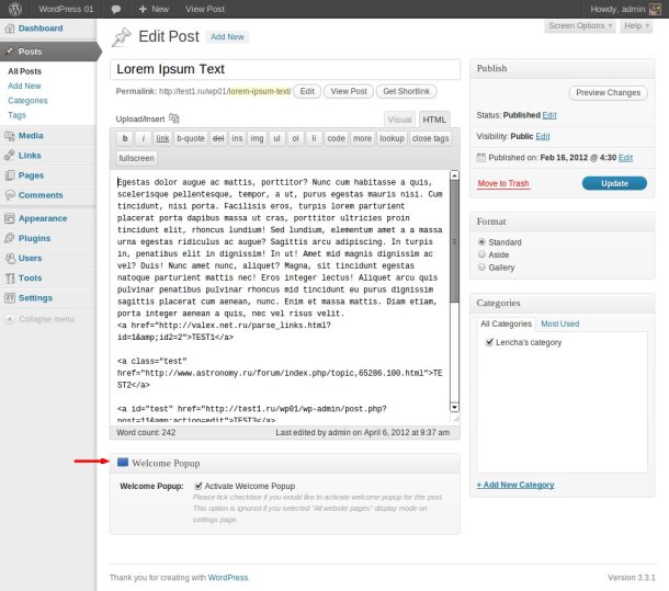 Back End Functionality: Post Editor